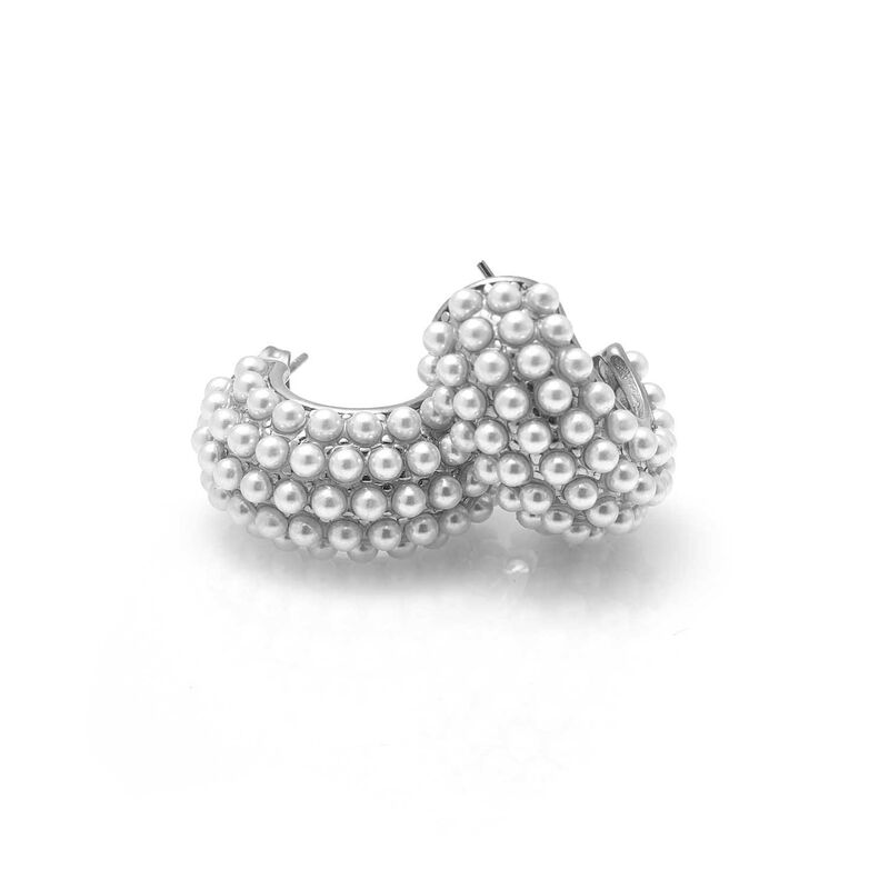 Silk & Steel Hera Hoop Earrings image number 1